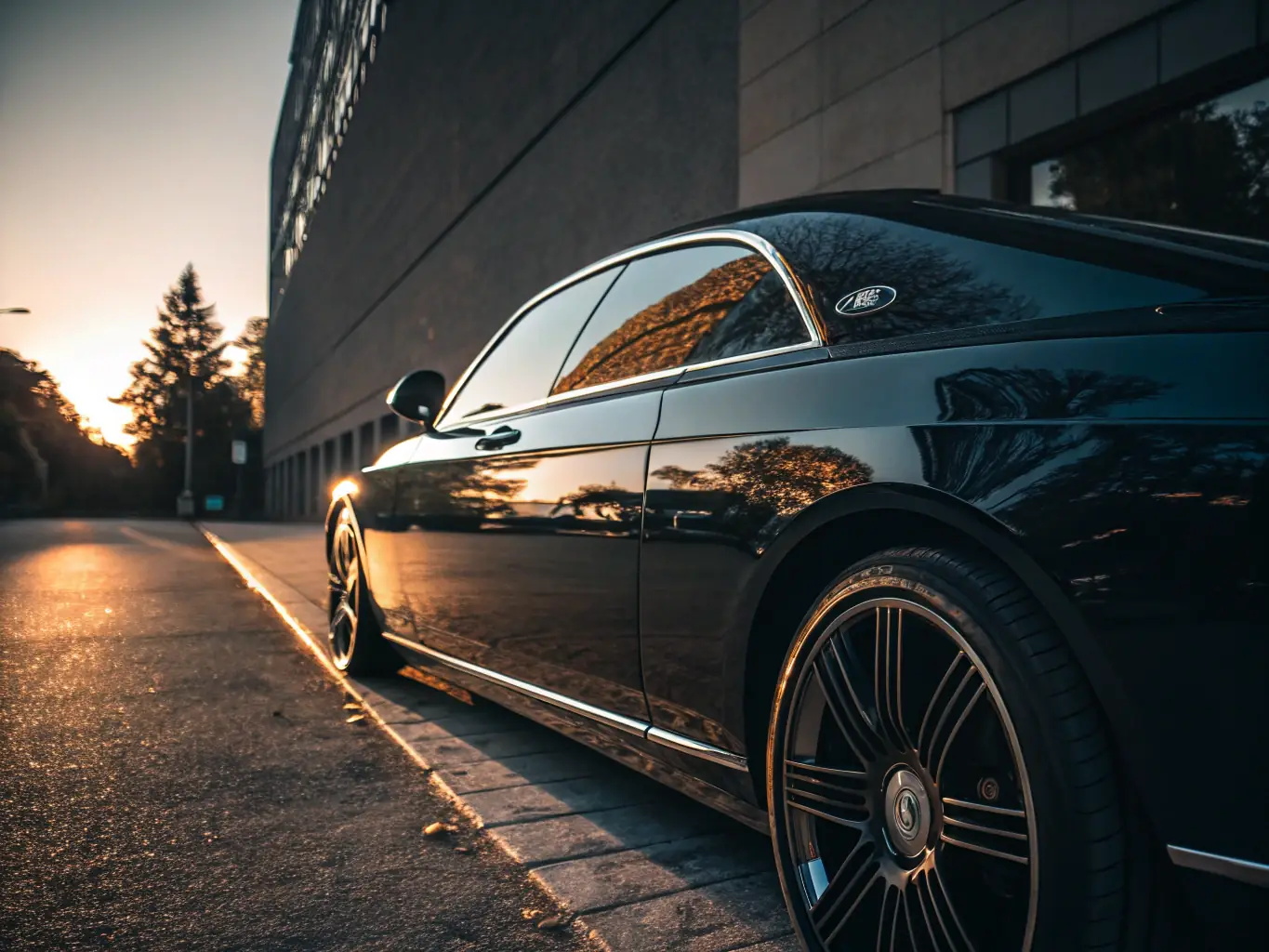 A sleek, modern car with a bright, clean background, emphasizing the vehicle's smooth lines and shiny exterior, representing a zero-interest financing promotion at Amiran Autos.