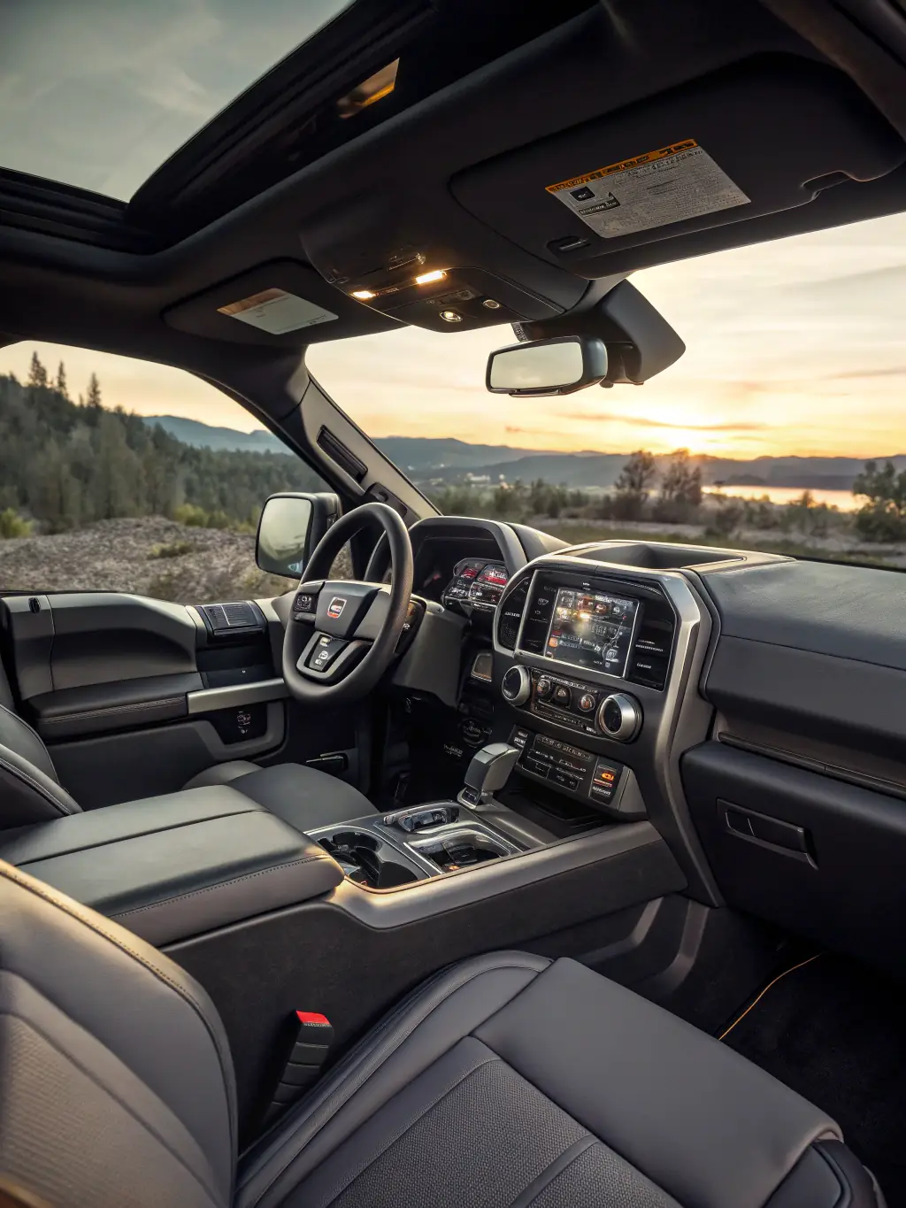 A close-up shot of the 2017 Ford Escape SE's interior, showcasing its spacious cabin, user-friendly controls, and modern technology, set in a well-lit environment.